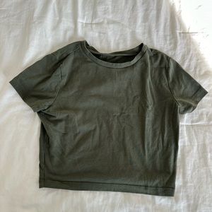 Forest/ Army green Crop Top / Baby T